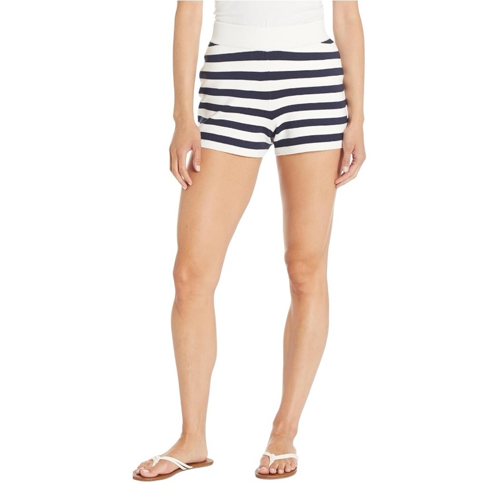 Club Monaco Milano Blue and White Striped Shorts | size medium